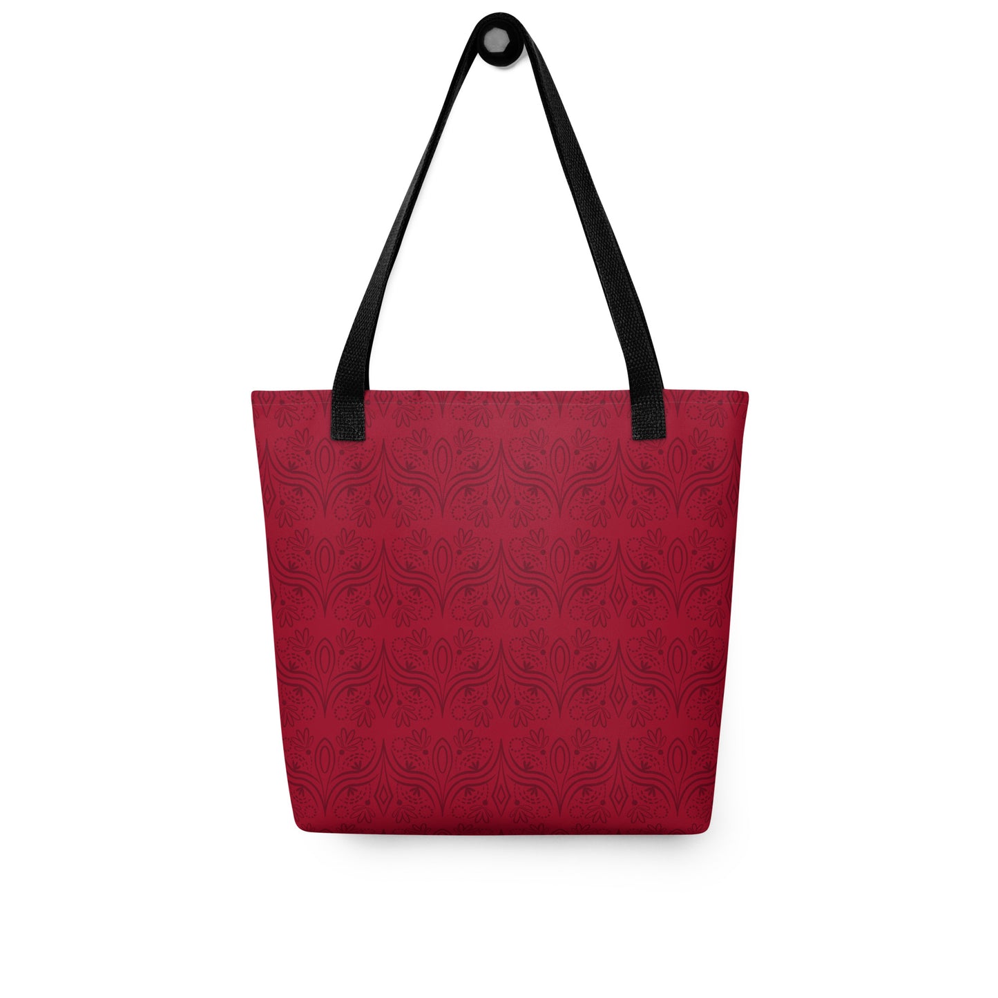 Geometric Star Red Tote Bag