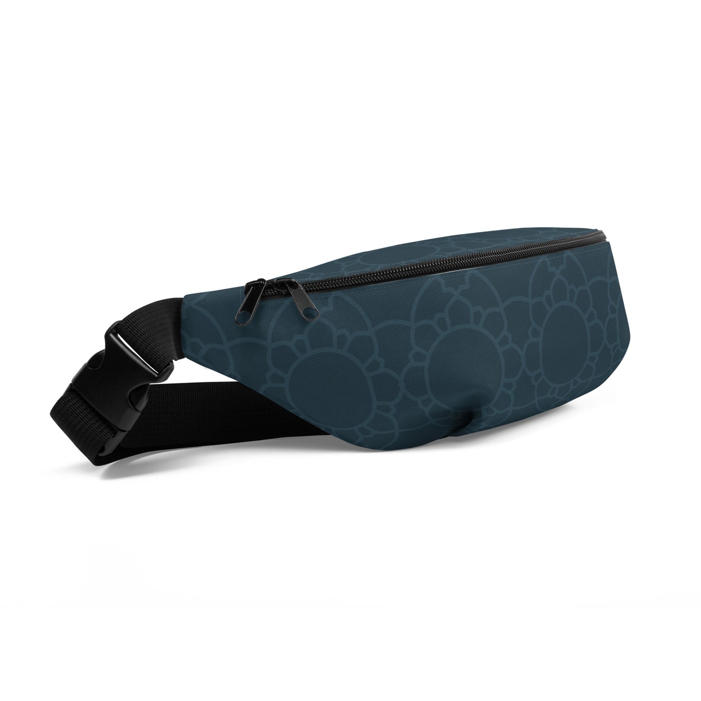 Geometric Winter Blue Fanny Pack