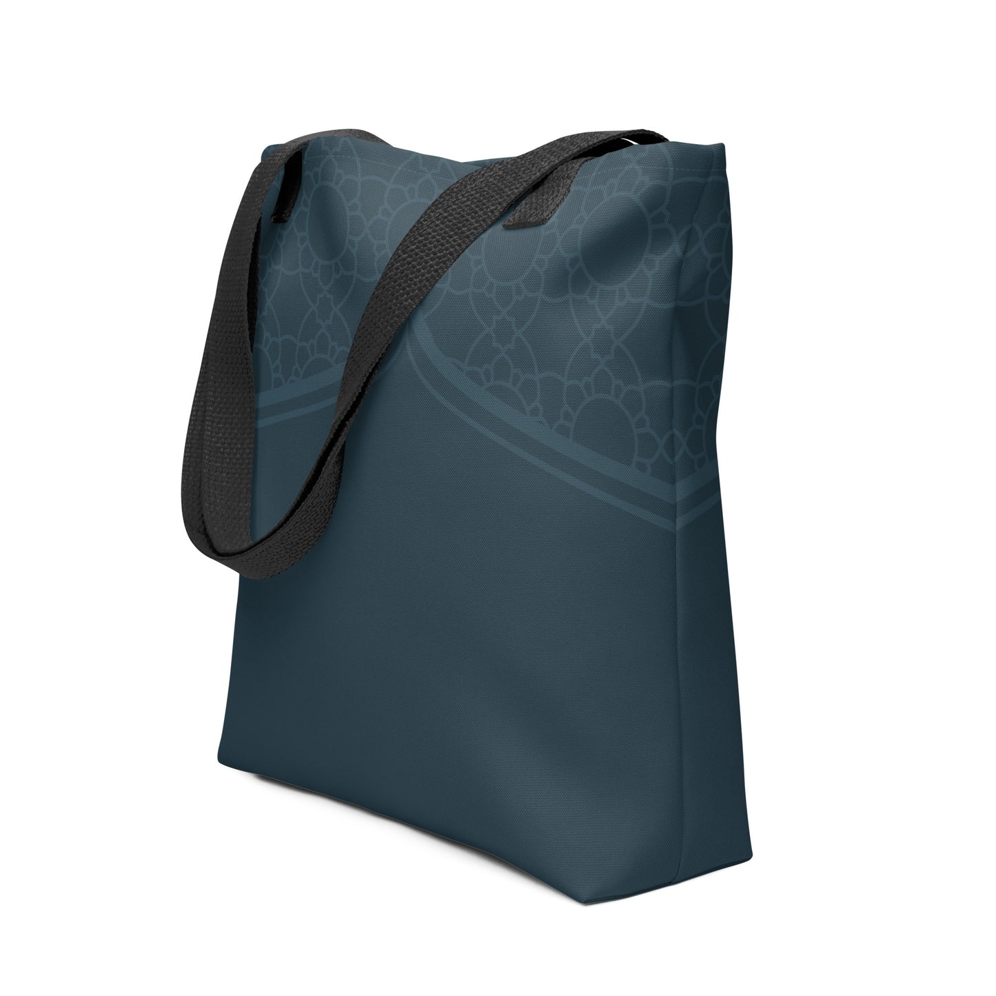 Geometric Winter Blue Tote Bag