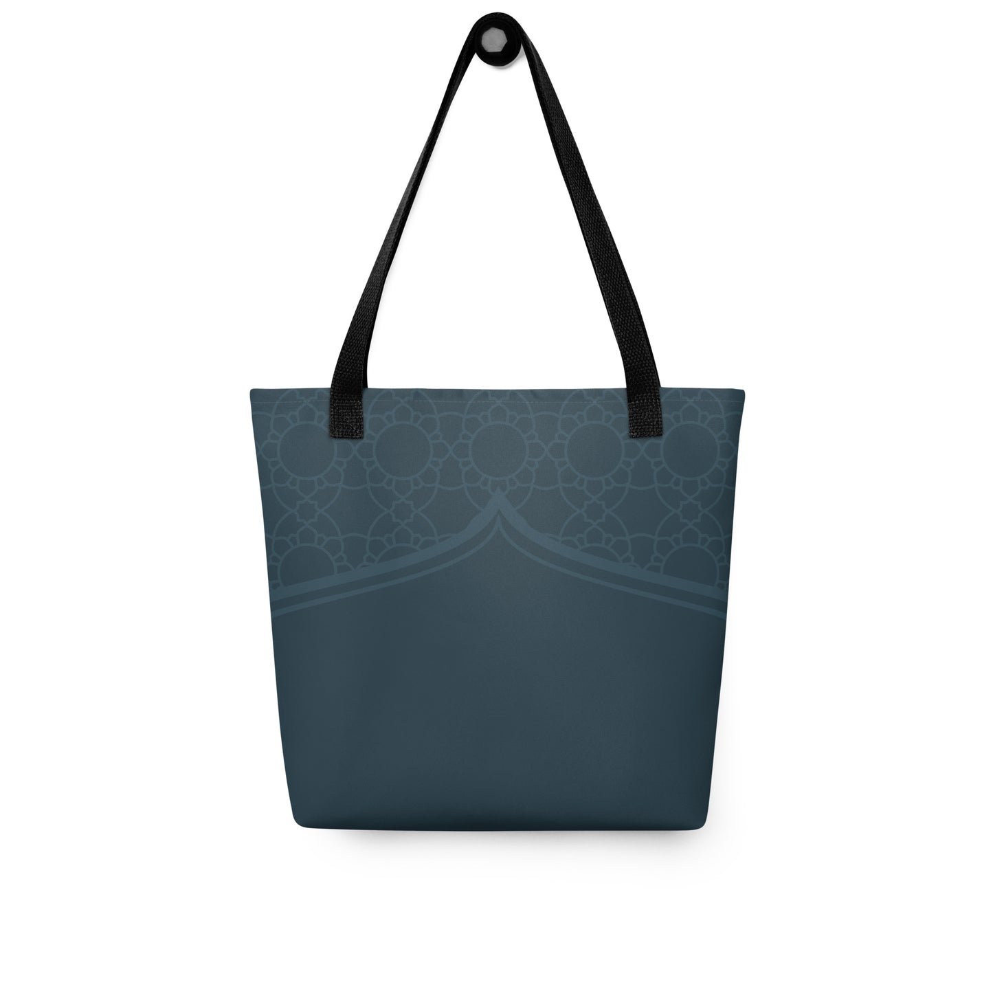 Geometric Winter Blue Tote Bag