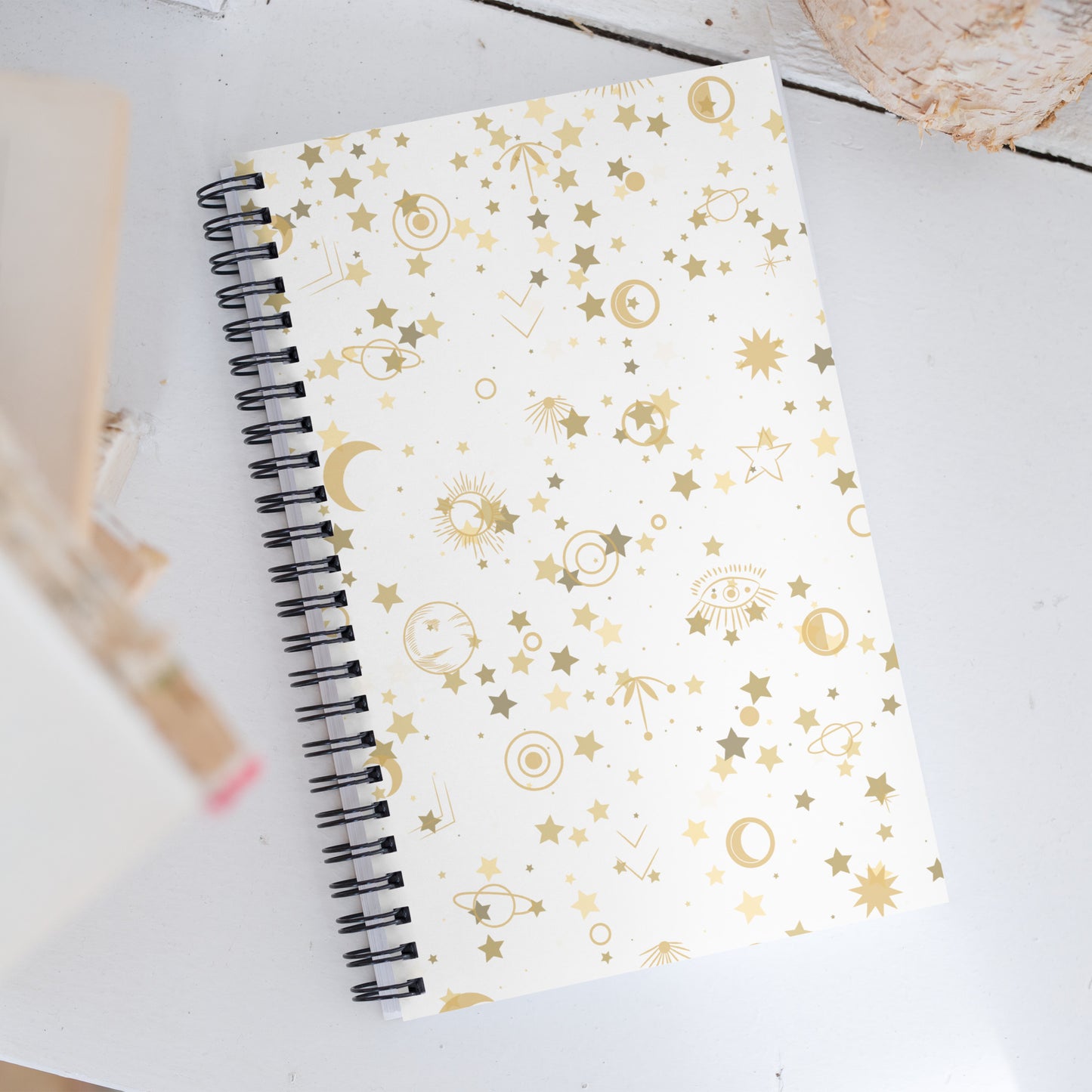 Golden Star Galaxy Soft Touch Notebook