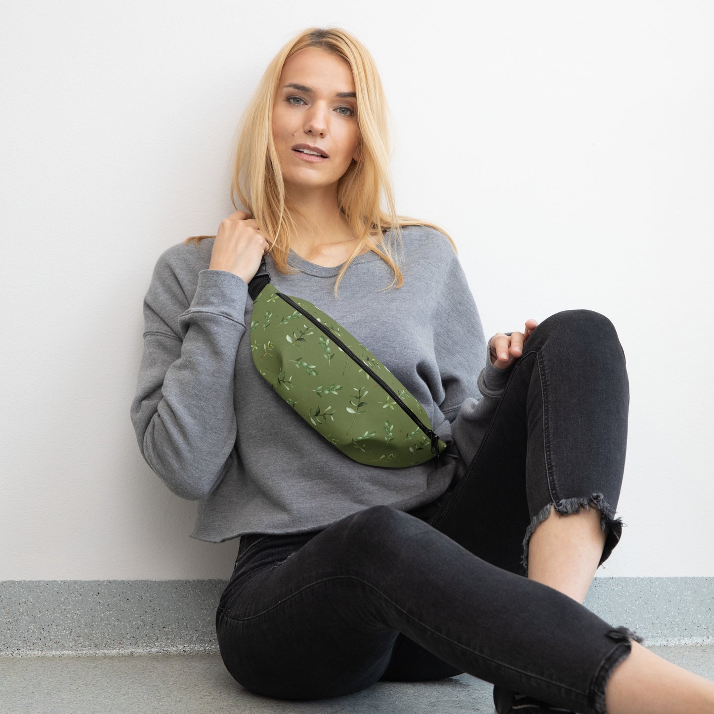 Greenery Wood Green Fanny Pack