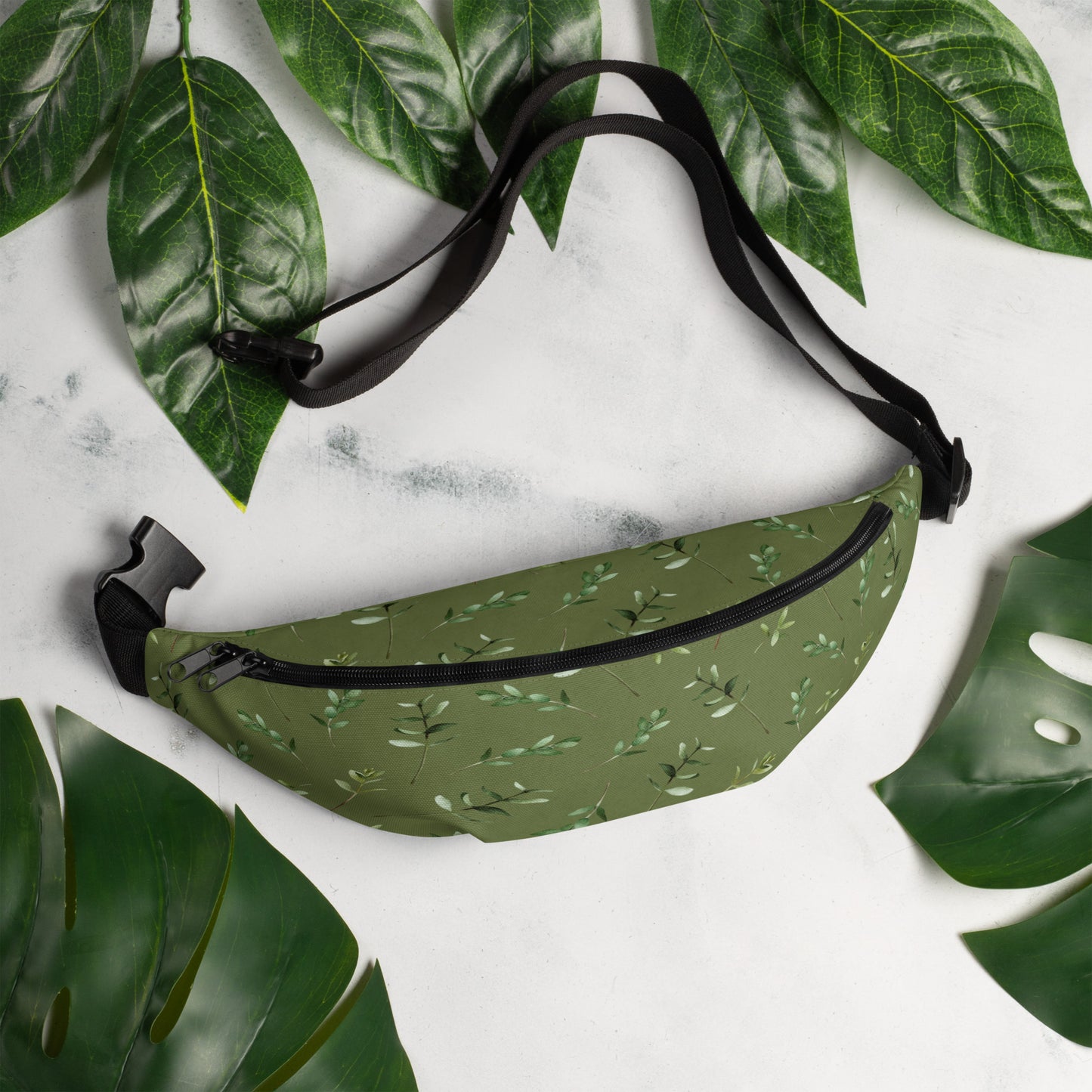 Greenery Wood Green Fanny Pack