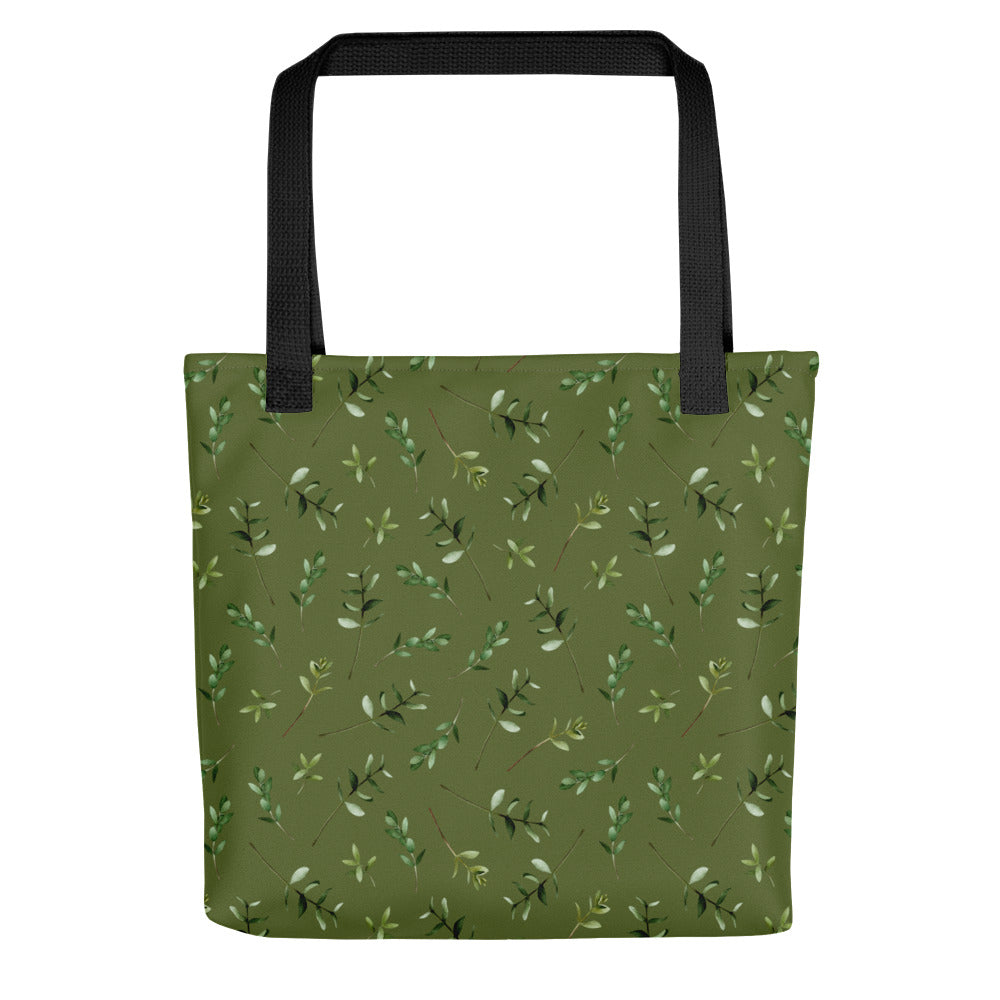 Greenery Wood Green Tote Bag