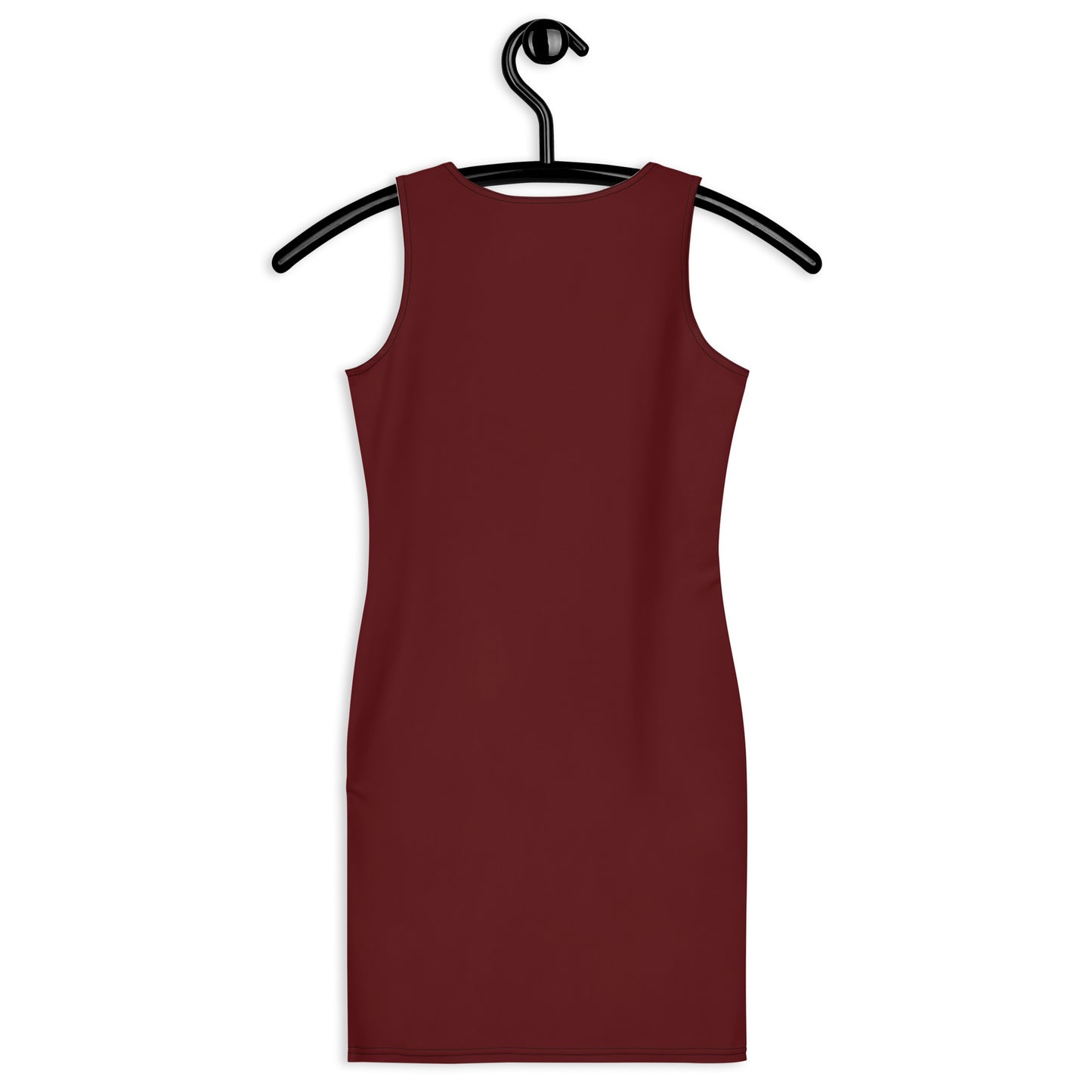 Galaxy Red Fitted Dress-back-hanger