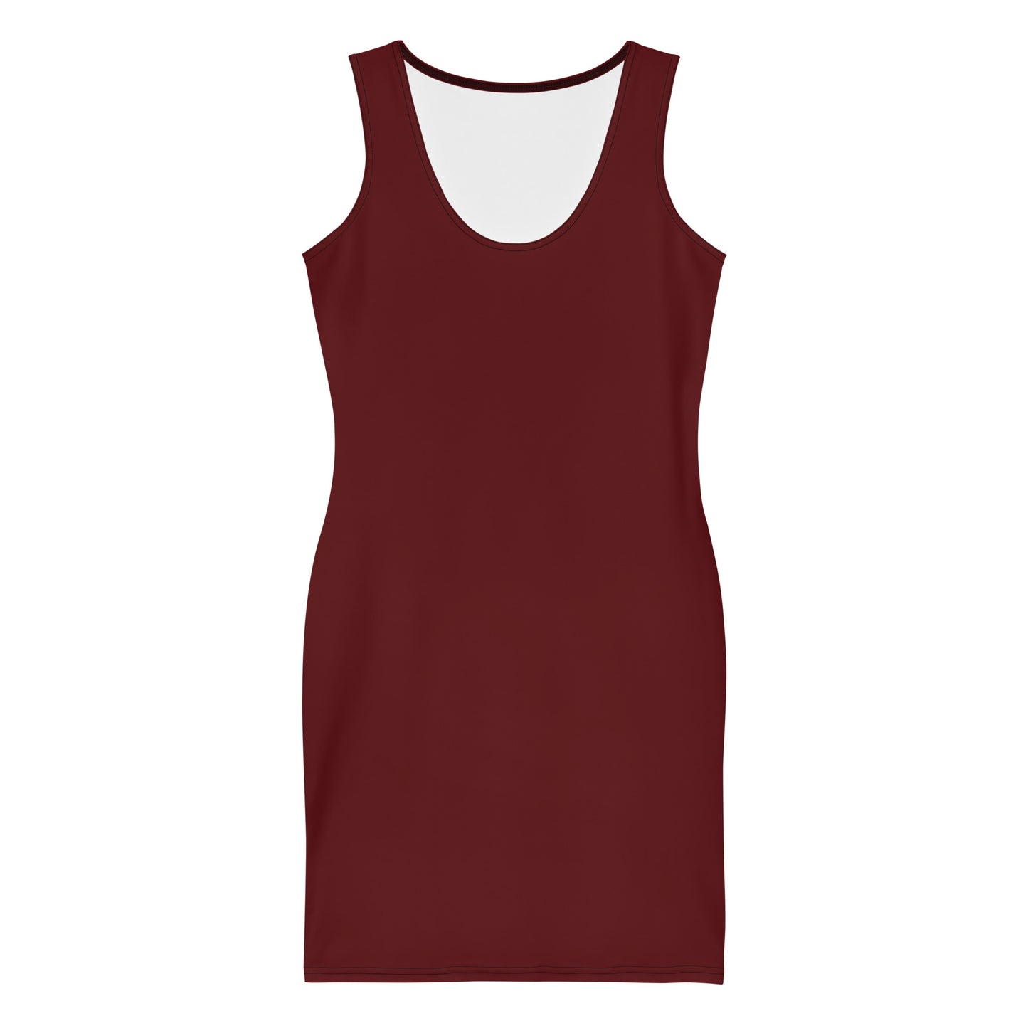 Galaxy Red Fitted Dress-front-flat