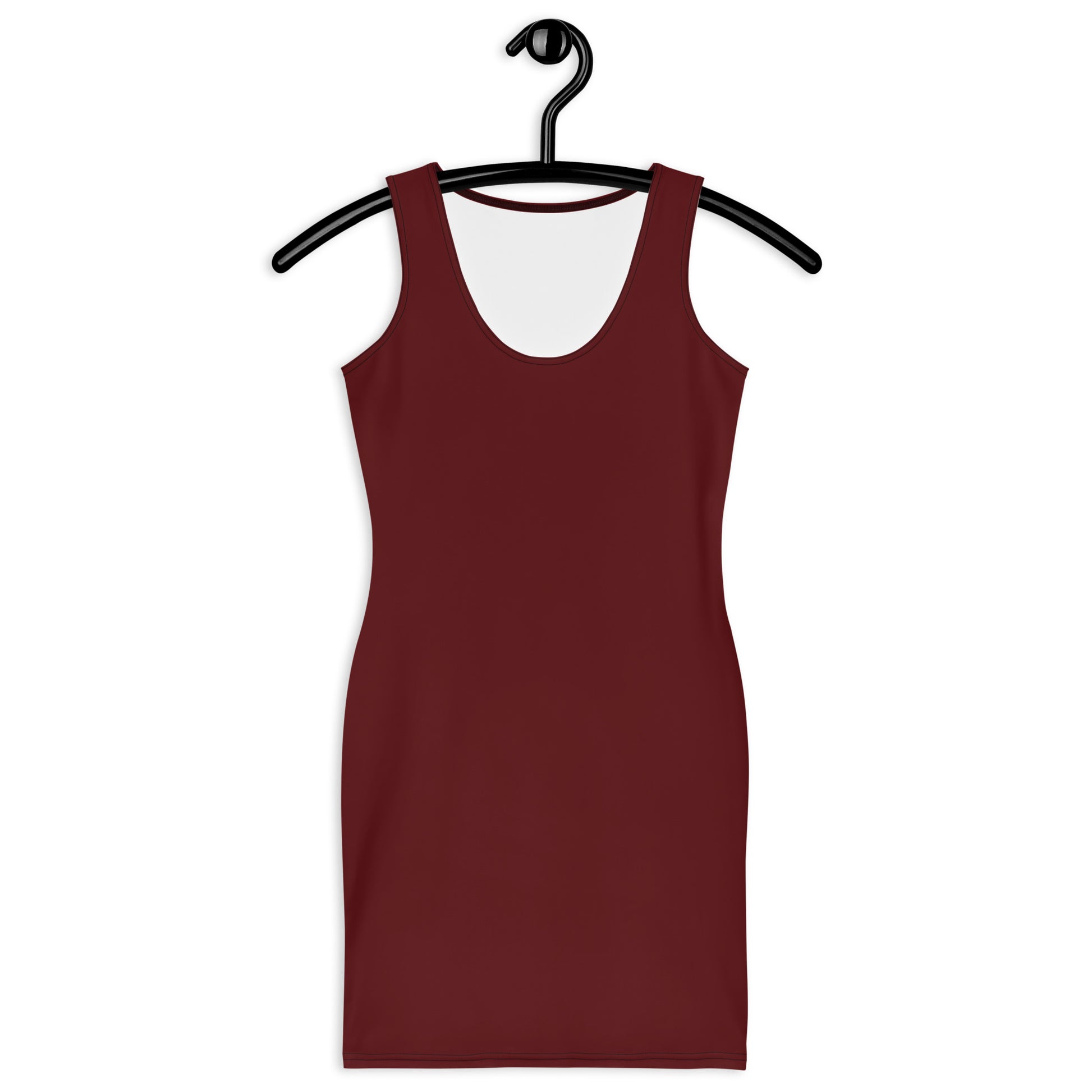 Galaxy Red Fitted Dress-front-hanger