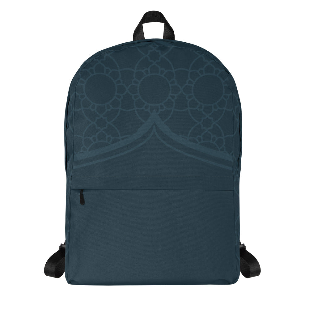 Geometric Winter Blue Backpack