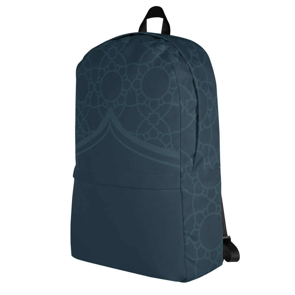 Geometric Winter Blue Backpack