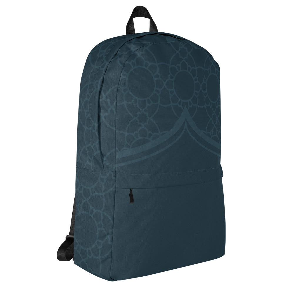 Geometric Winter Blue Backpack