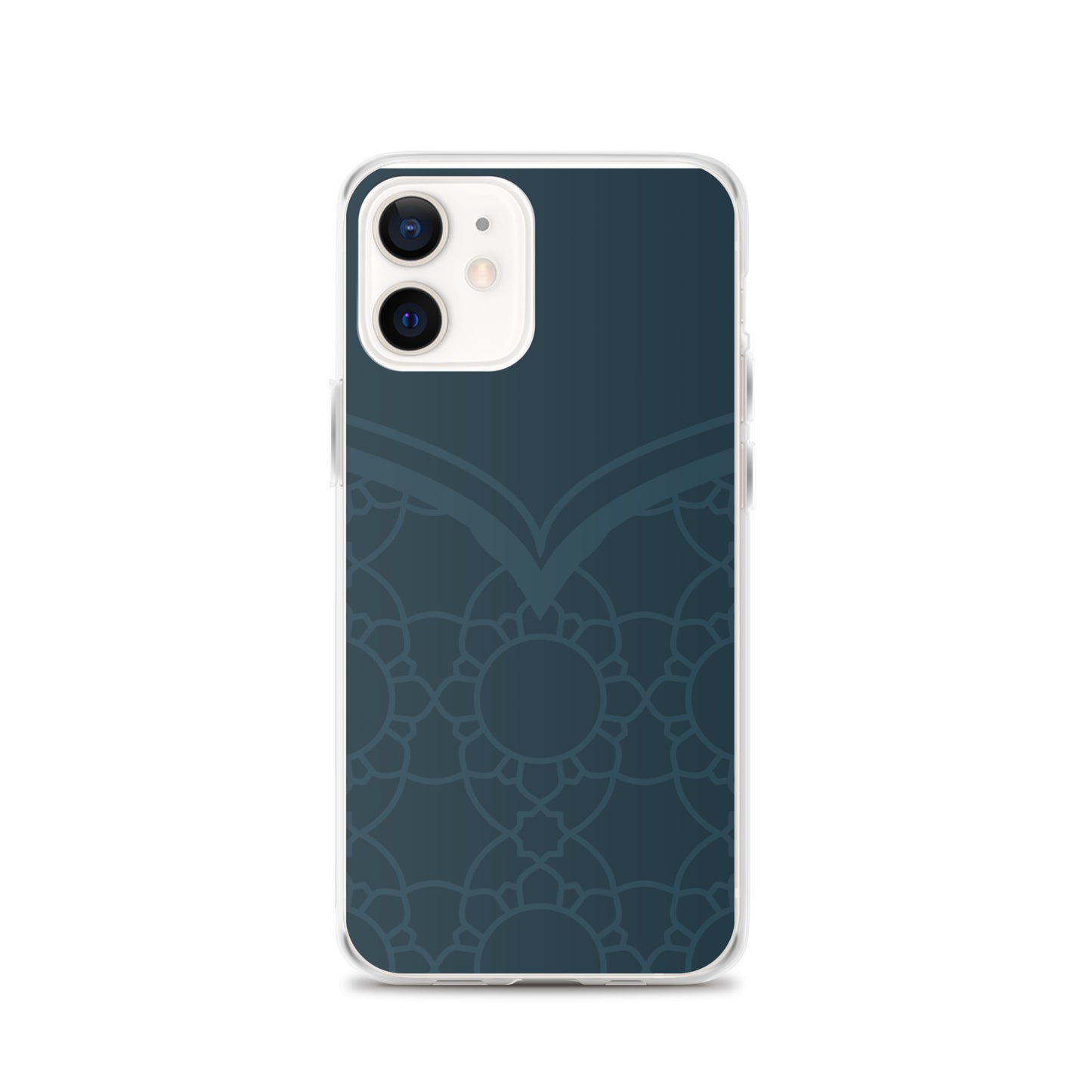 Geometric Winter Blue Clear Case for iPhone®