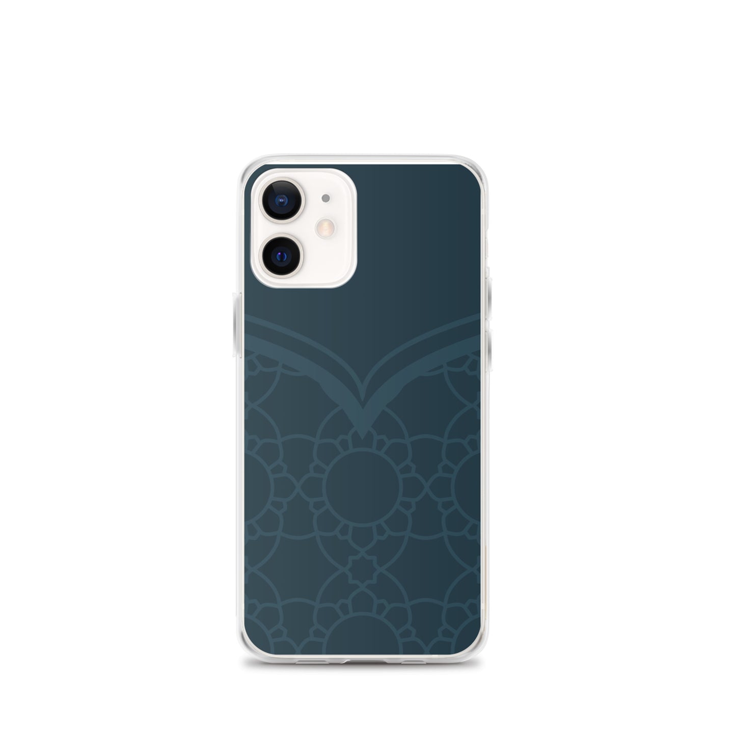 Geometric Winter Blue Clear Case for iPhone®