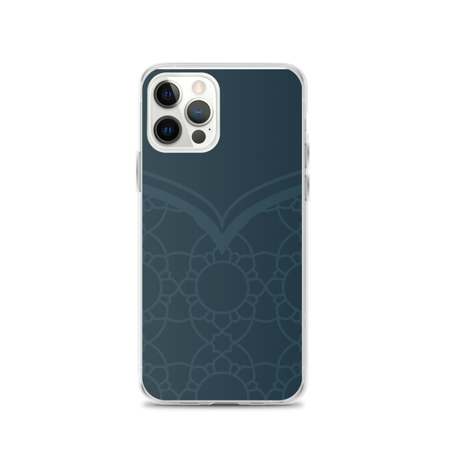 Geometric Winter Blue Clear Case for iPhone®