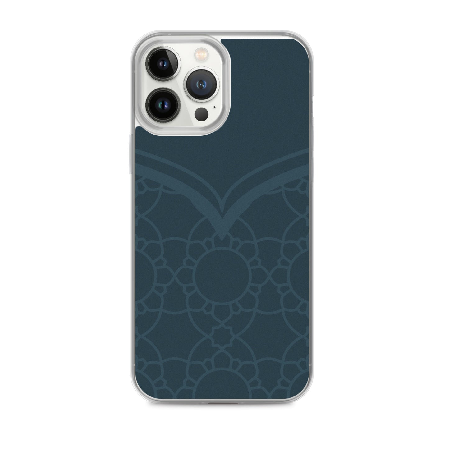 Geometric Winter Blue Clear Case for iPhone®