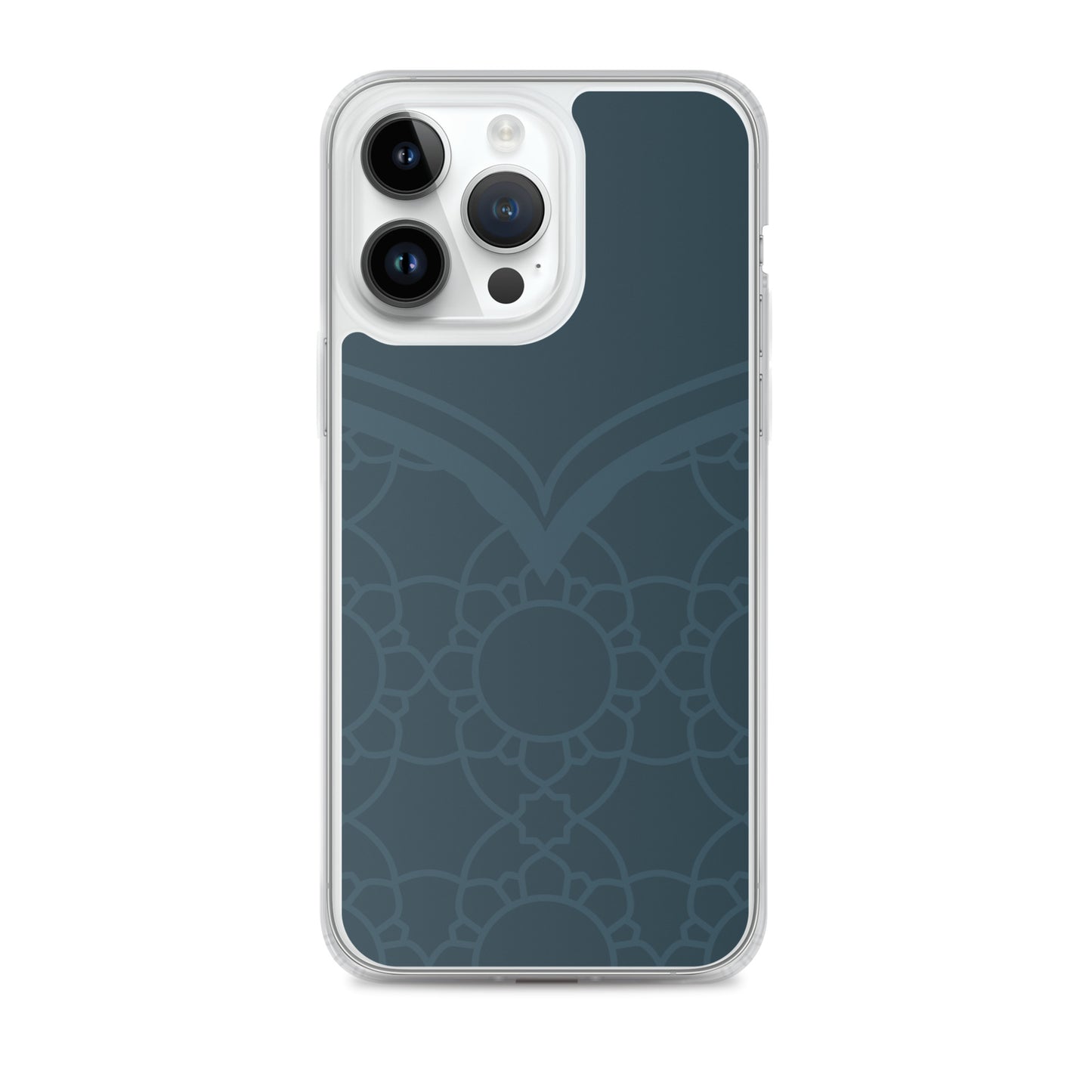 Geometric Winter Blue Clear Case for iPhone®