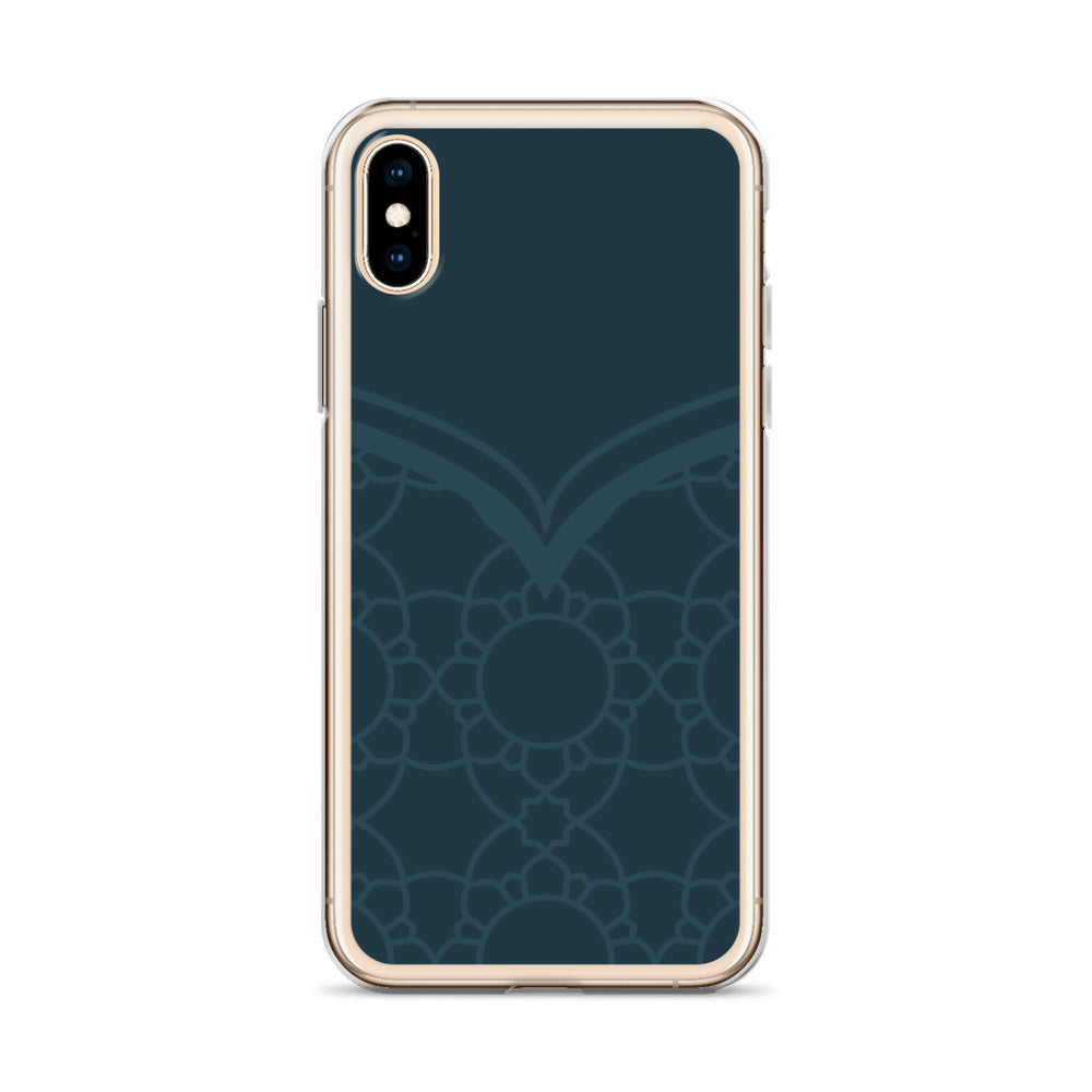 Geometric Winter Blue Clear Case for iPhone®