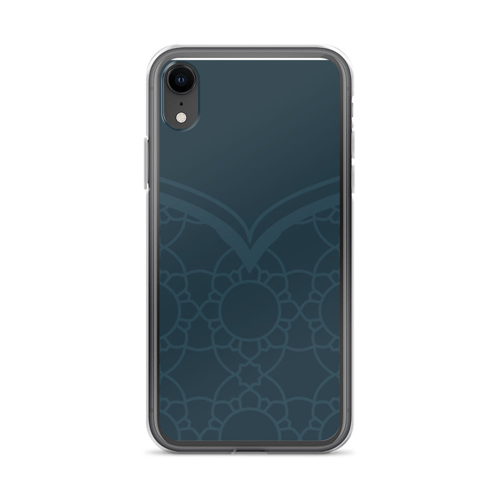 Geometric Winter Blue Clear Case for iPhone®