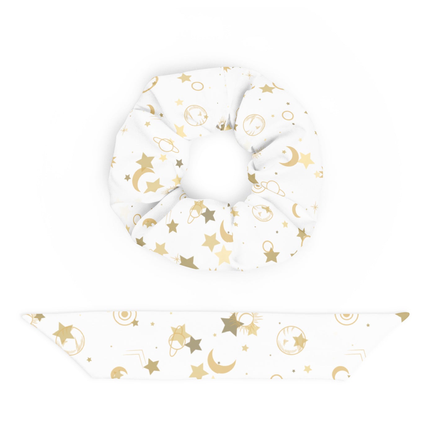 Golden Star Galaxy Scrunchie