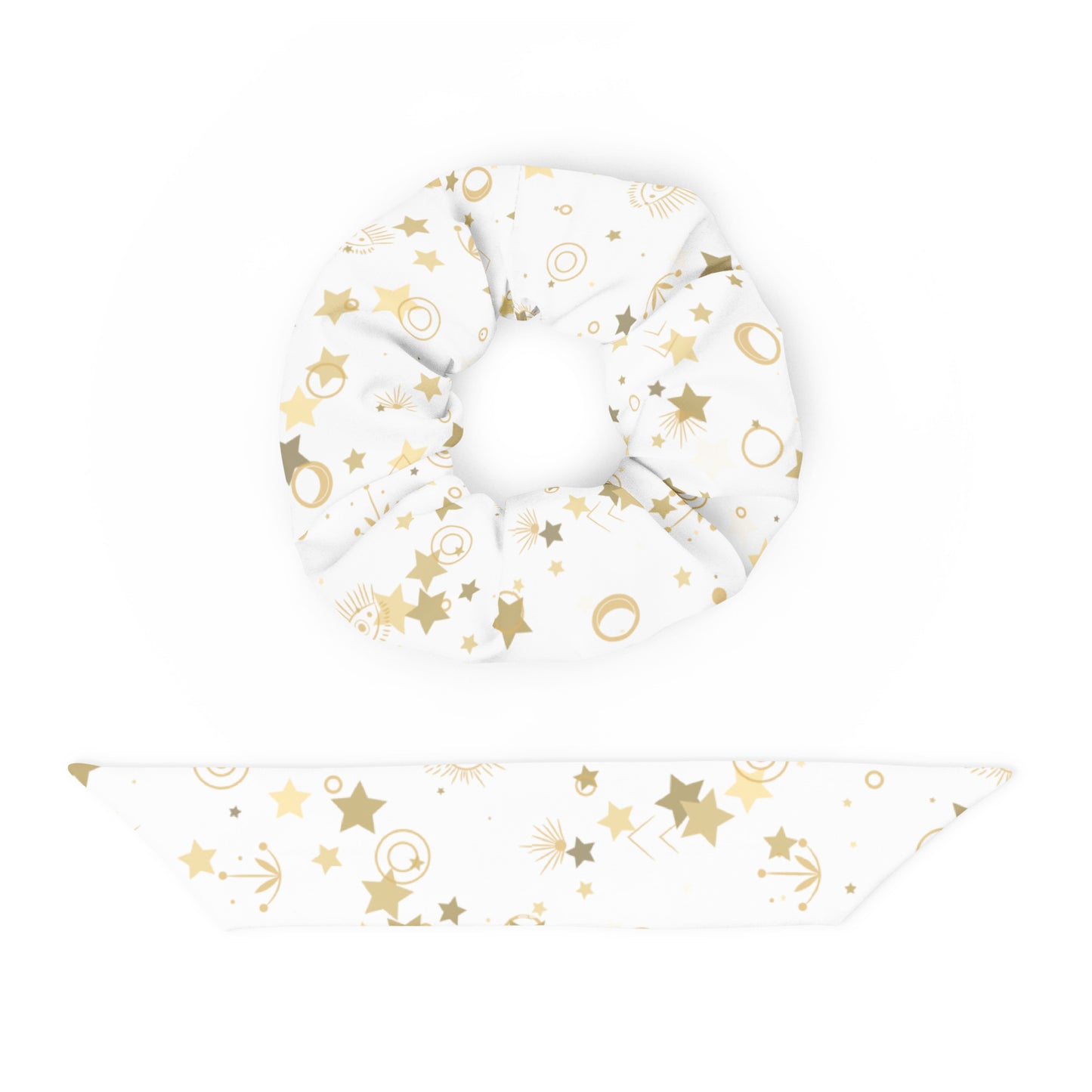 Golden Star Galaxy Scrunchie