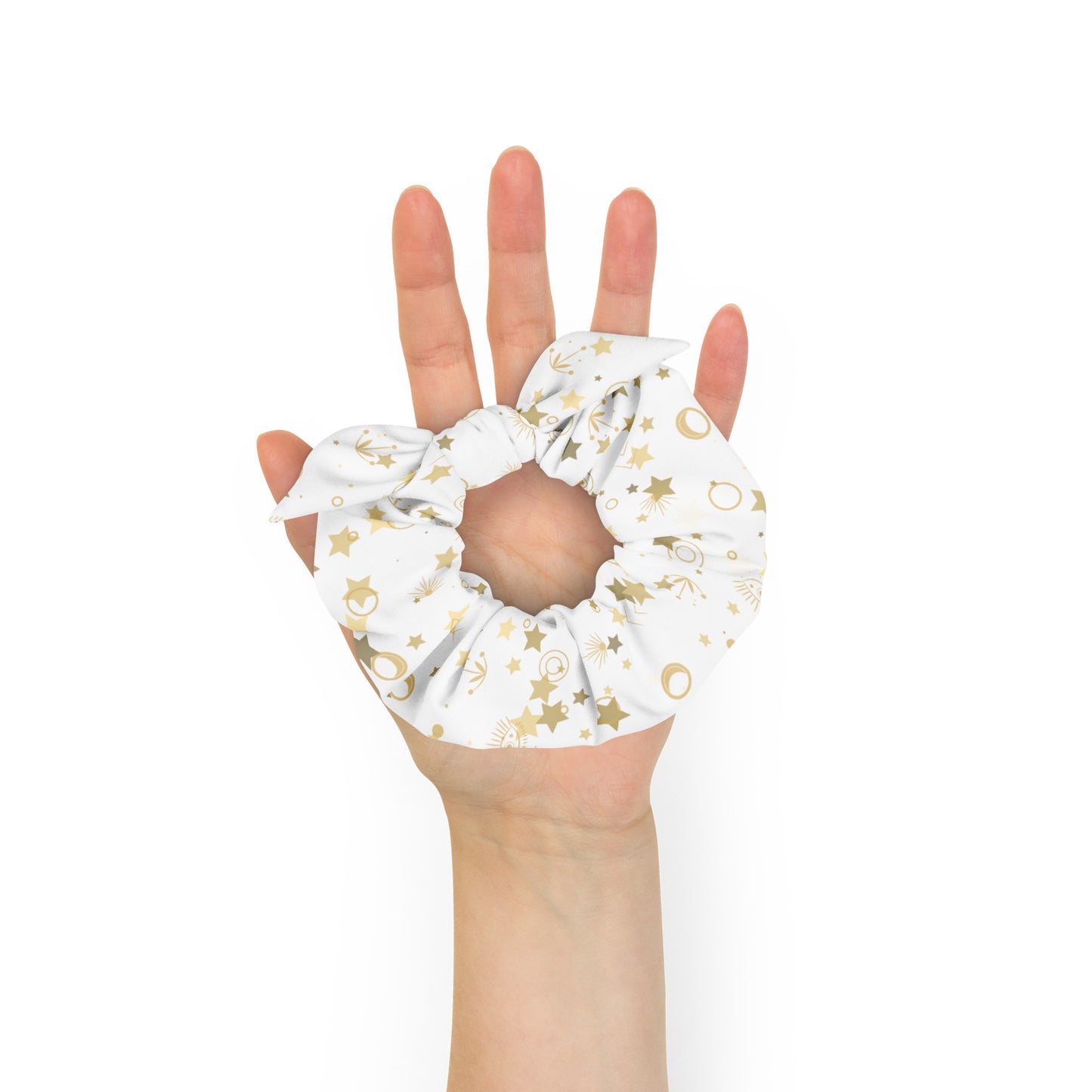 Golden Star Galaxy Scrunchie