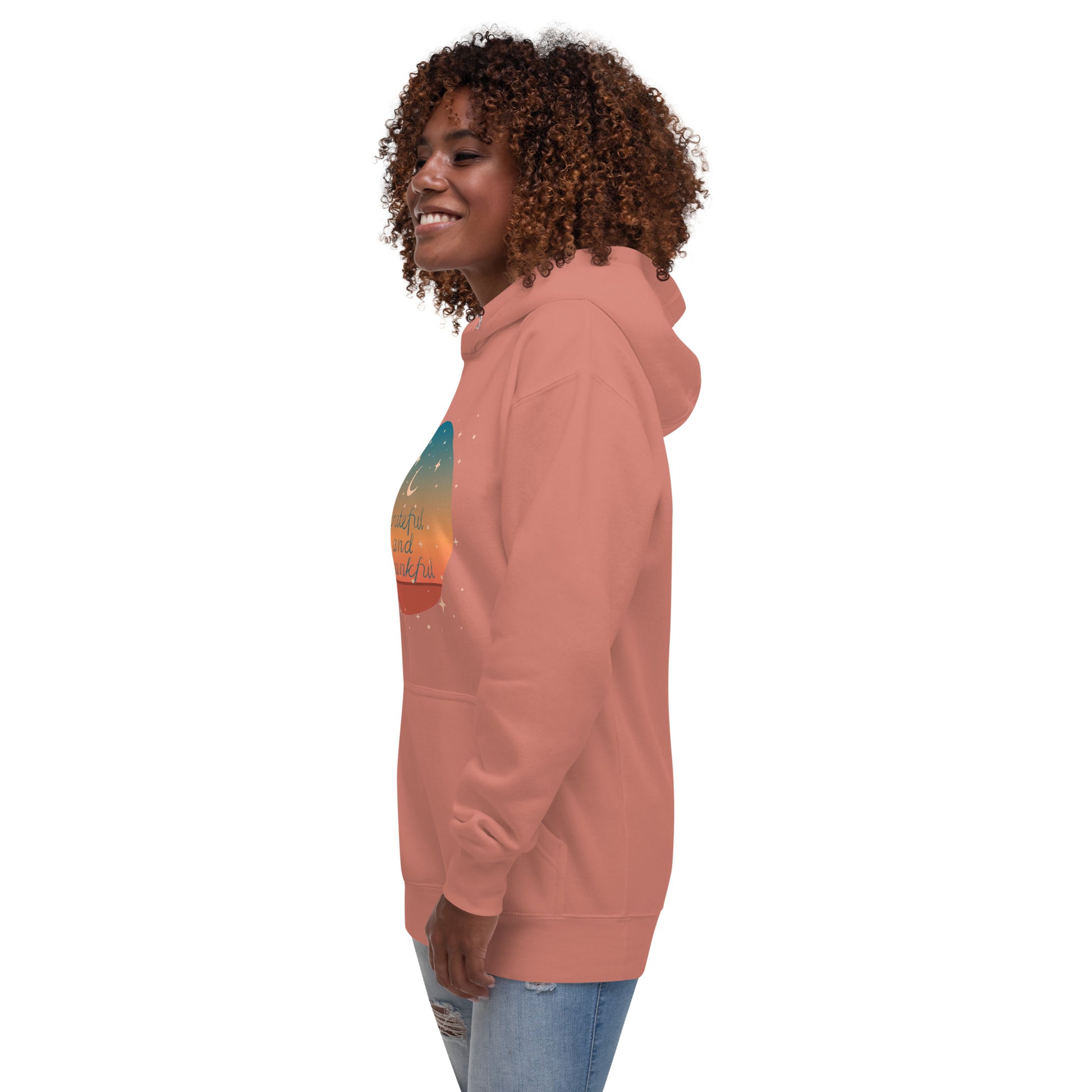 Grateful and thankful unisex-premium-hoodie-dusty-rose-left-front