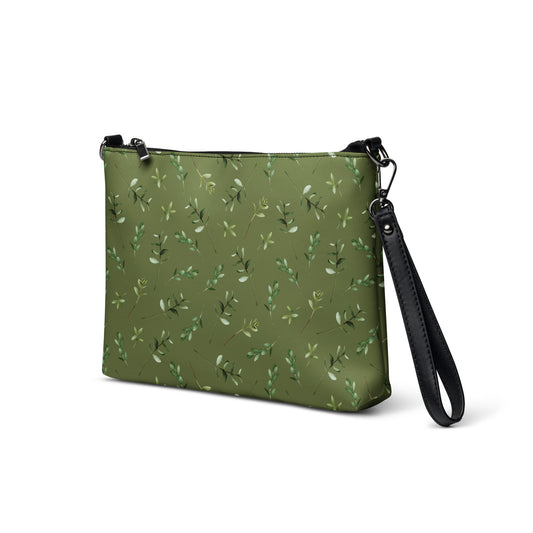 Greenery Wood Green Crossbody Bag