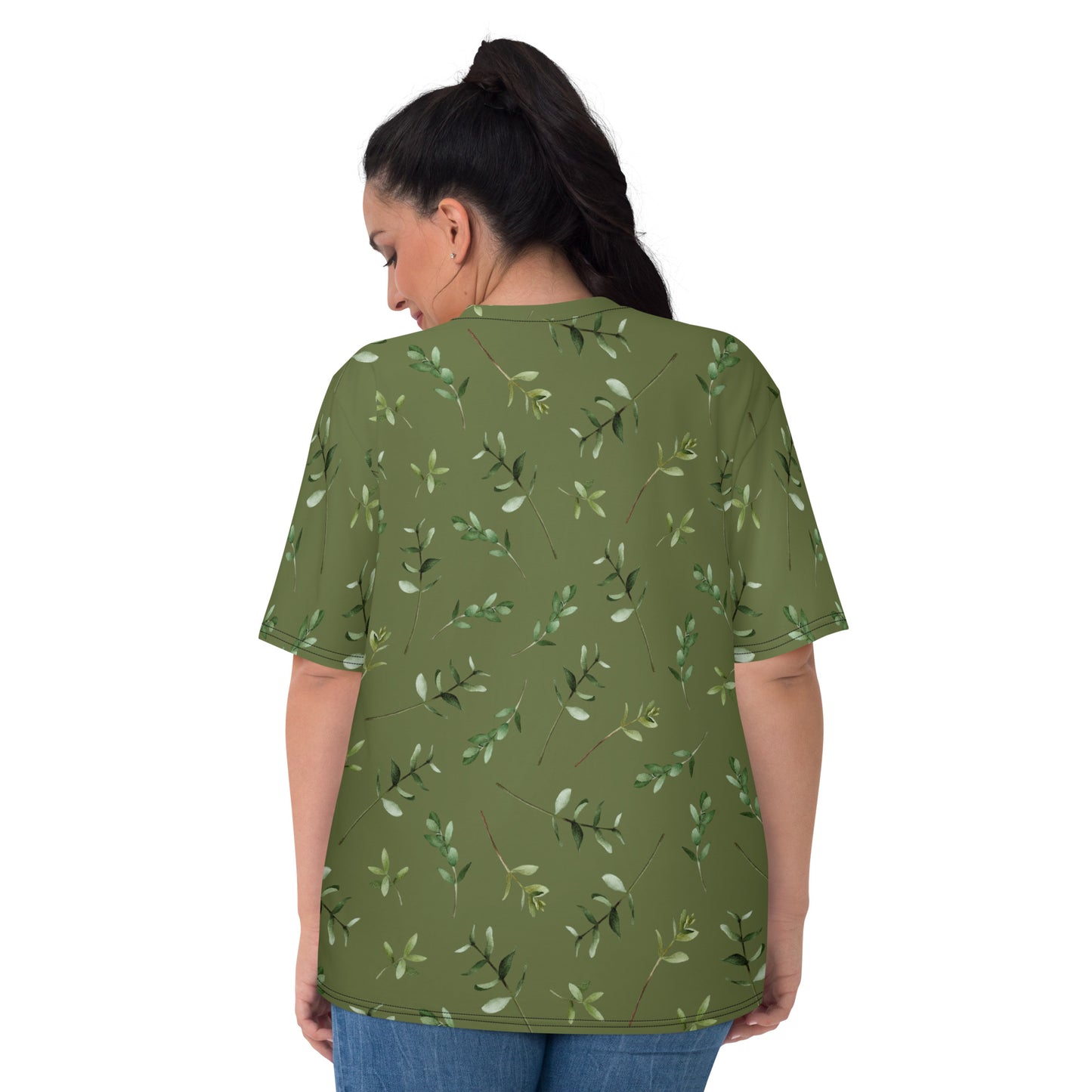 Greenery Wood Green Women's Crew Neck T-Shirt