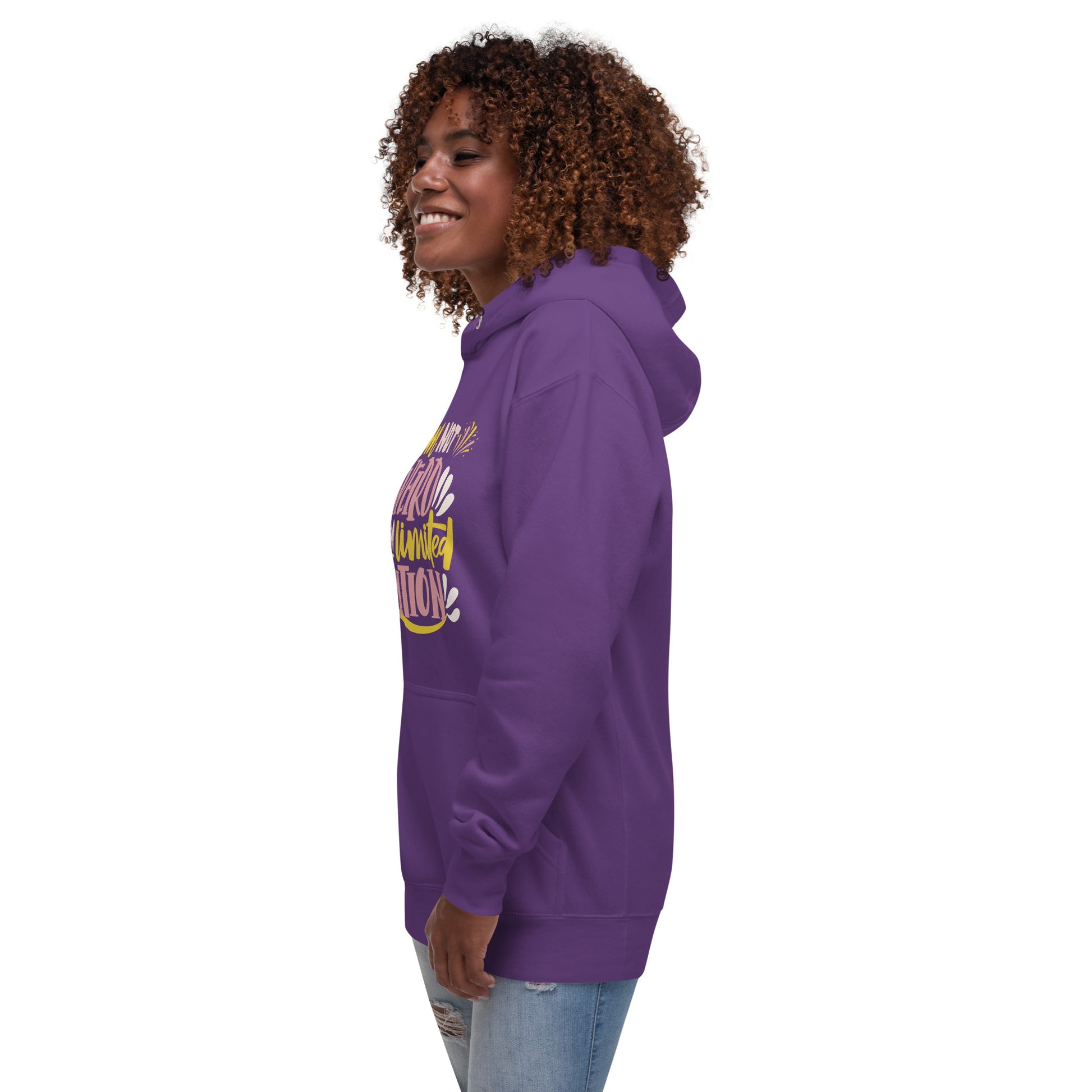 I am not weird unisex-premium-hoodie-purple-left-front