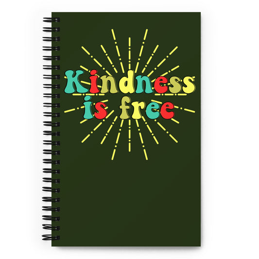 Kindness is Free spiral-notebook-front