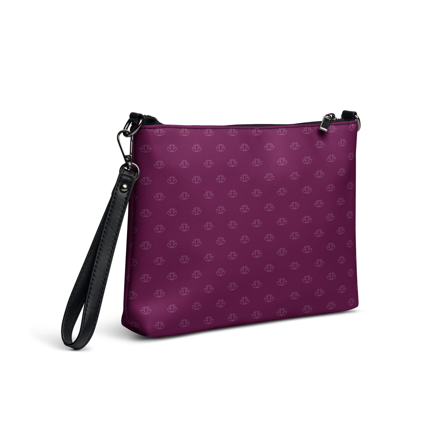 Lotus Flower Purple Power Crossbody Bag