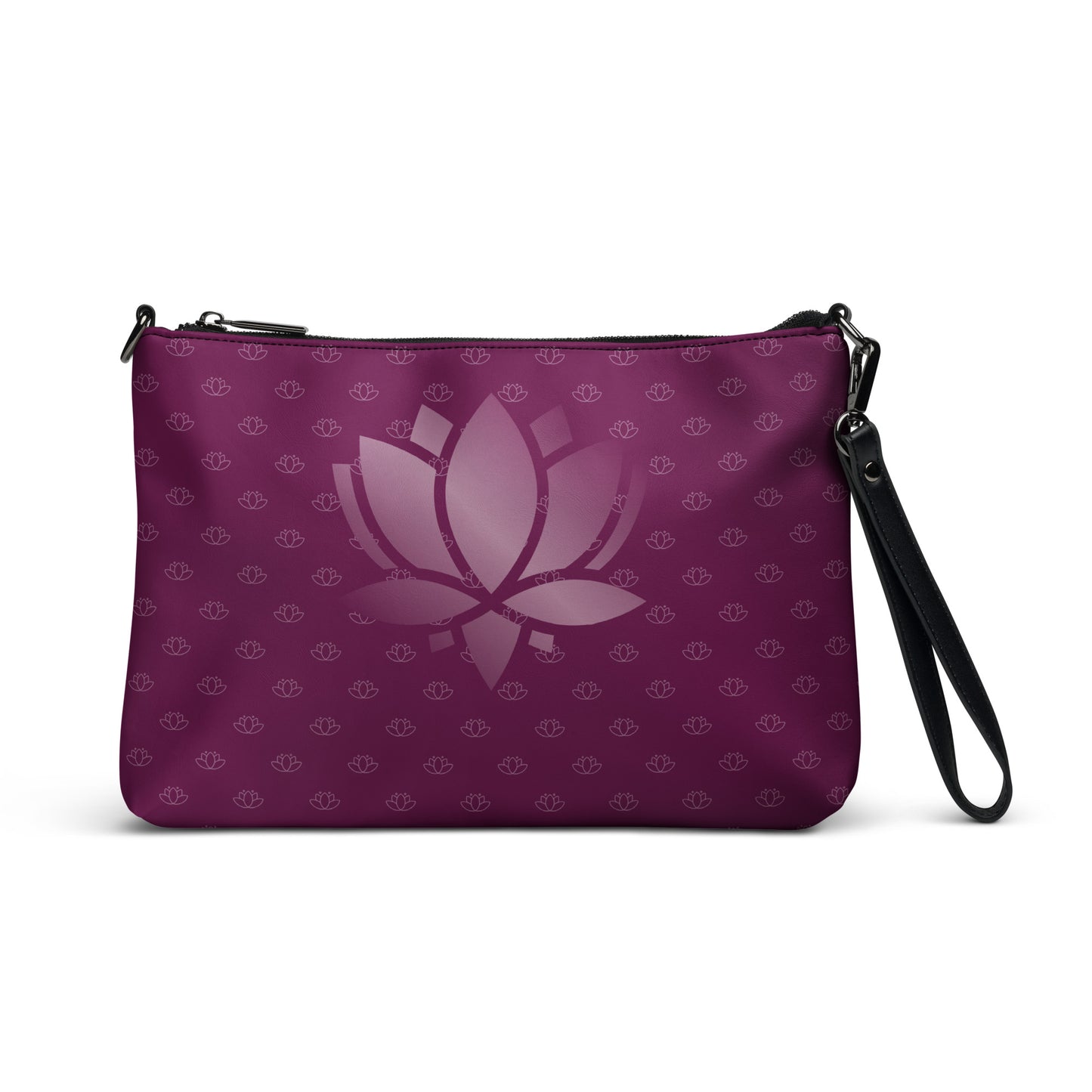 Lotus Flower Purple Power Crossbody Bag