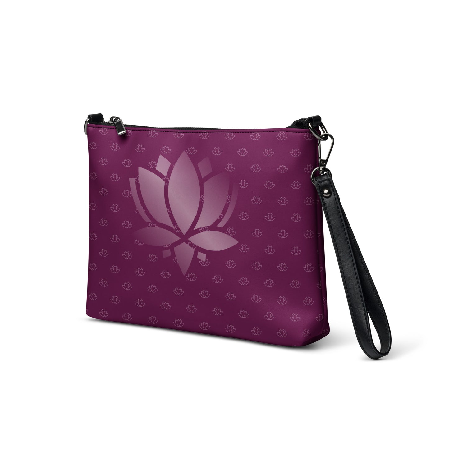 Lotus Flower Purple Power Crossbody Bag