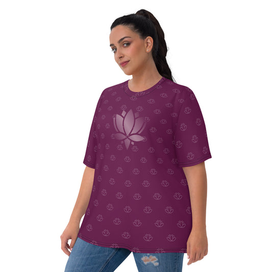 Lotus Flower Purple Power Women's Crew Neck T-shirt