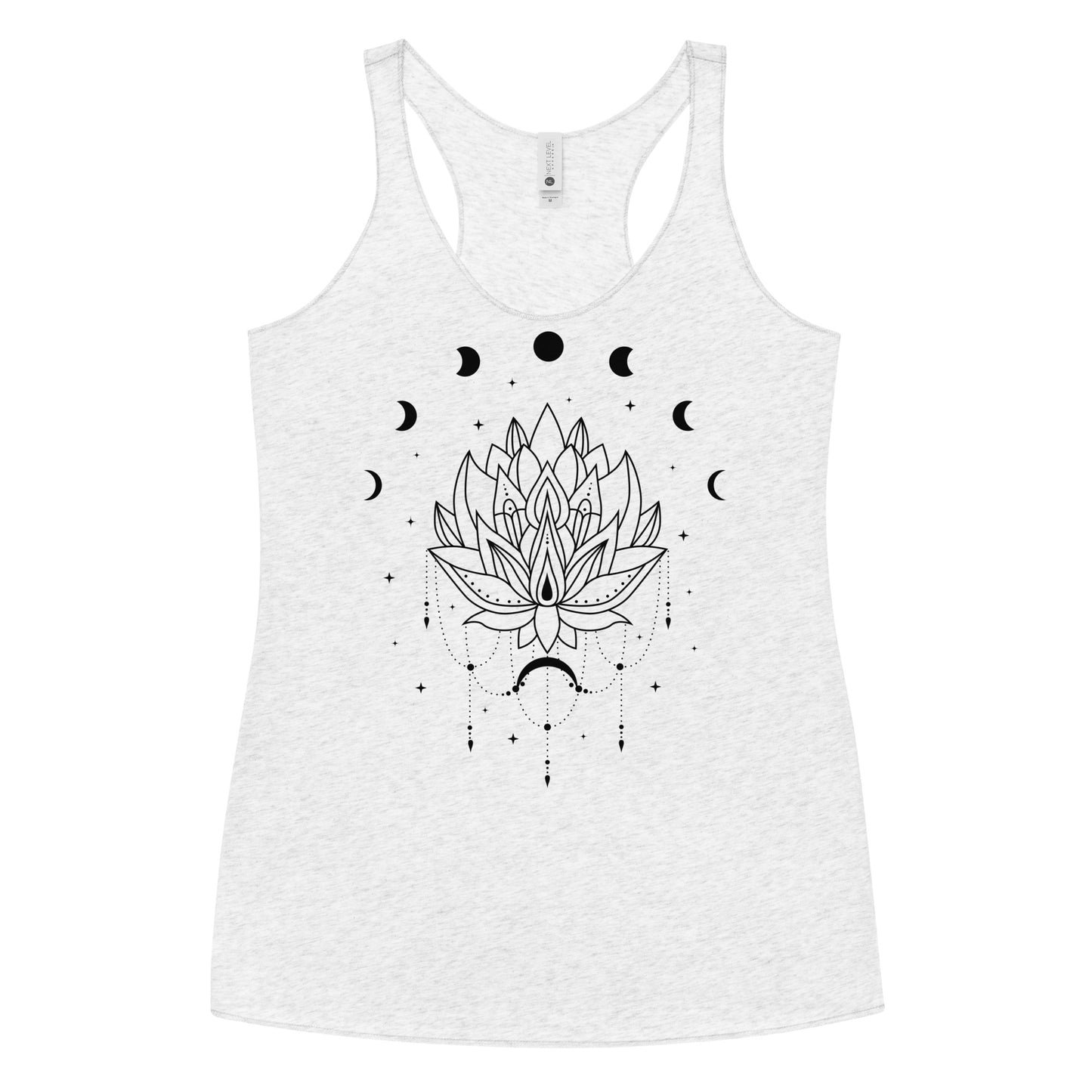 Lotus Flower Moon Phase Women's Racerback Tank