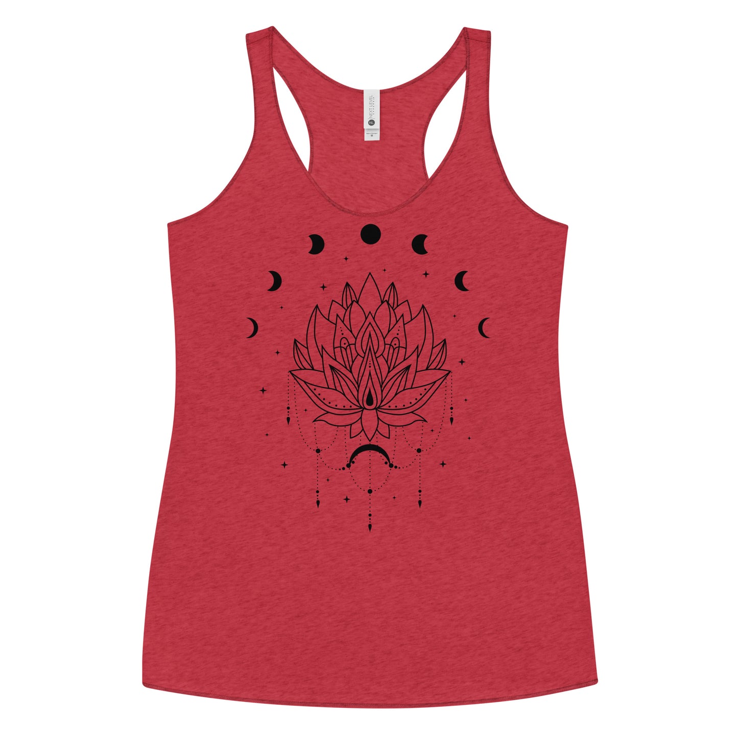 Lotus Flower Moon Phase Women's Racerback Tank