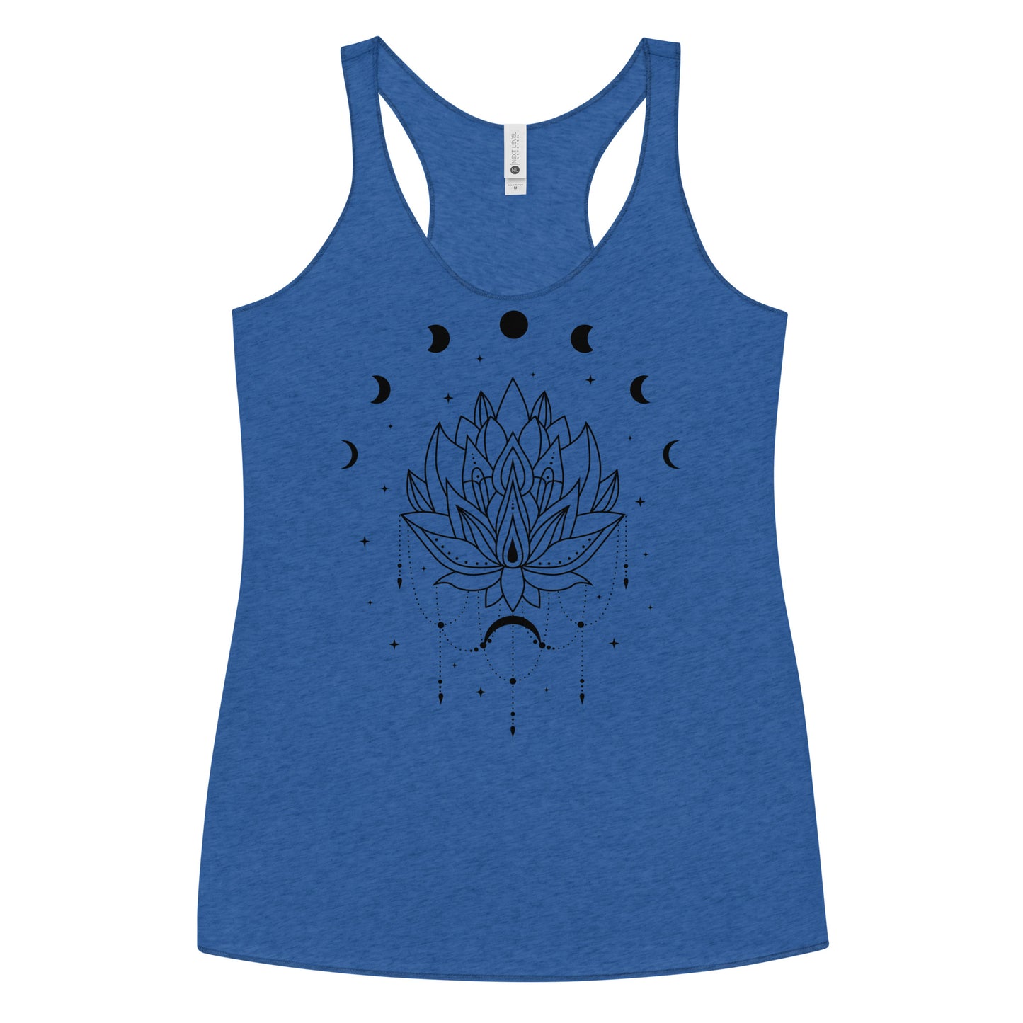 Lotus Flower Moon Phase Women's Racerback Tank