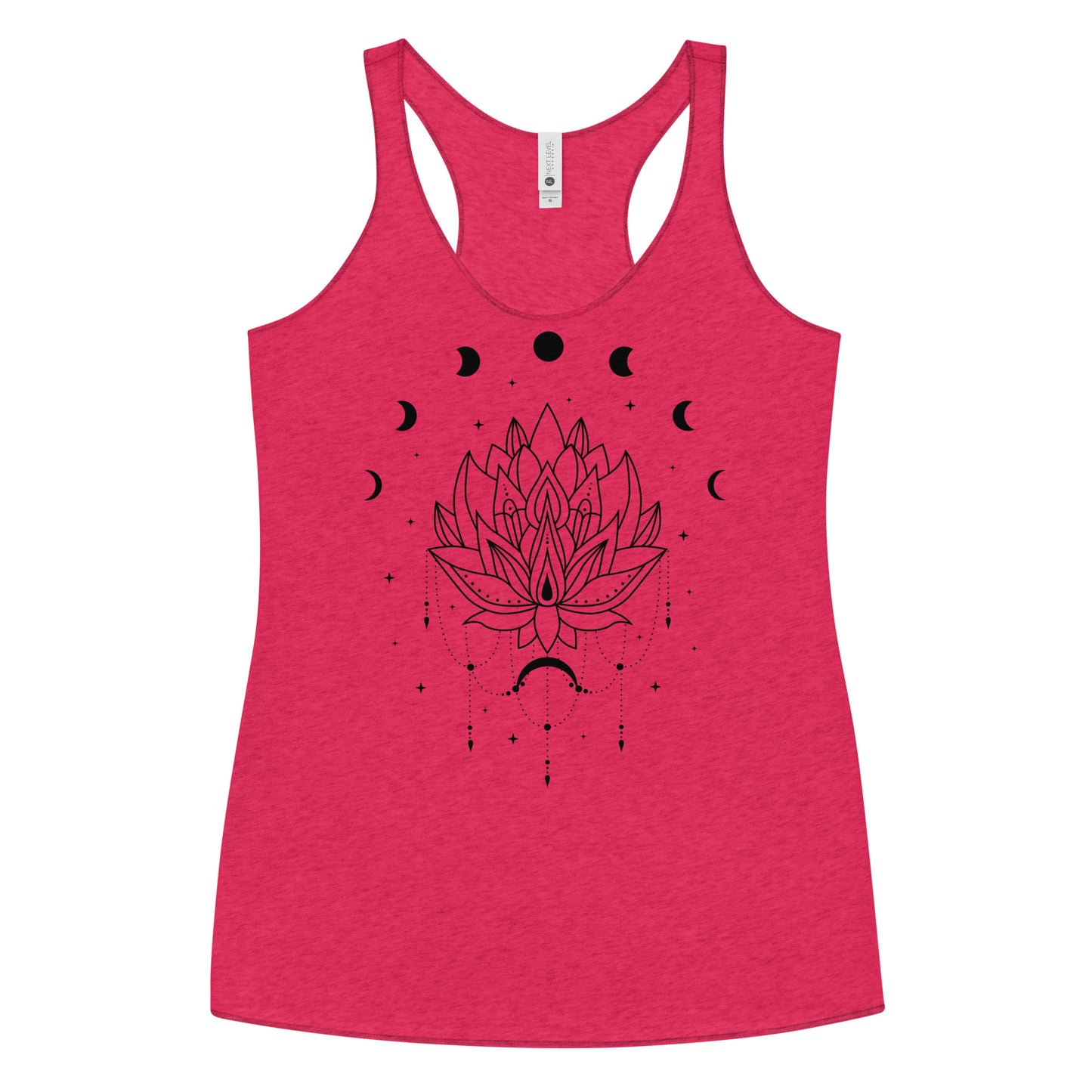 Lotus Flower Moon Phase Women's Racerback Tank