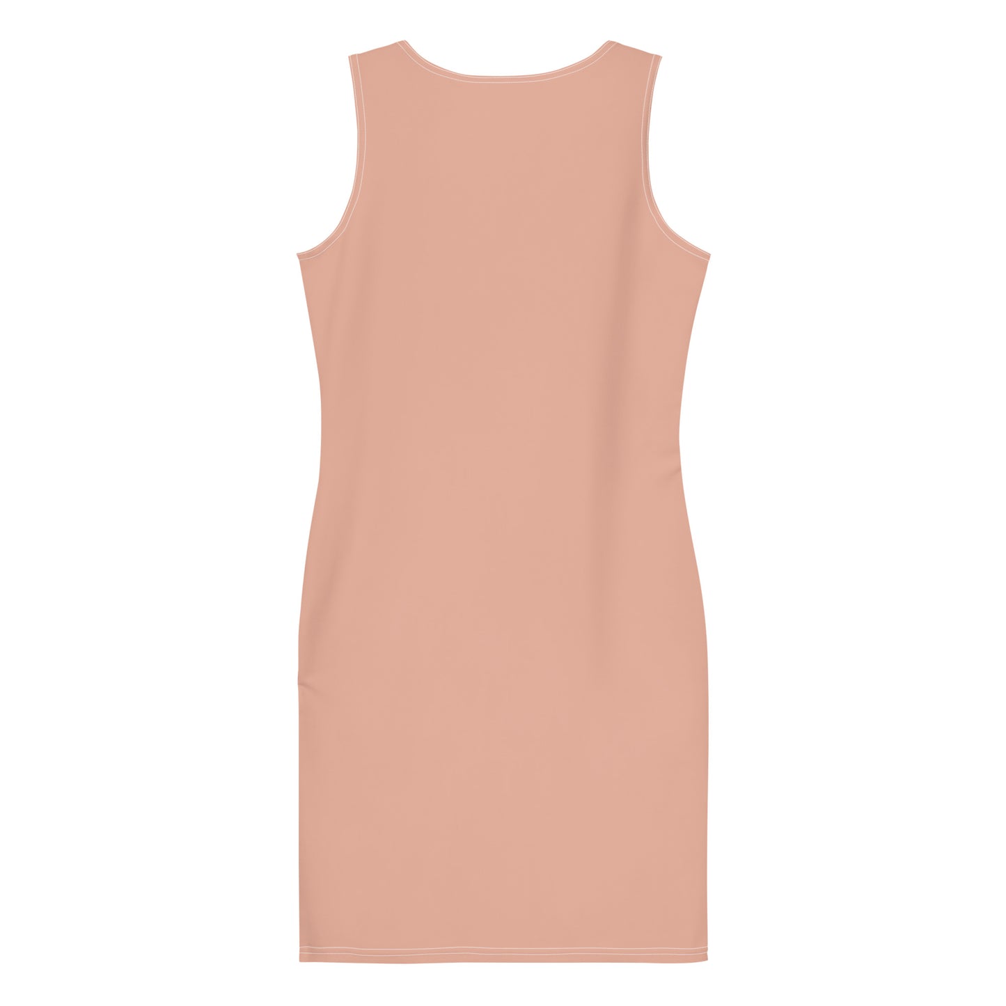 Lucky Pink Fitted Dress-back-flat