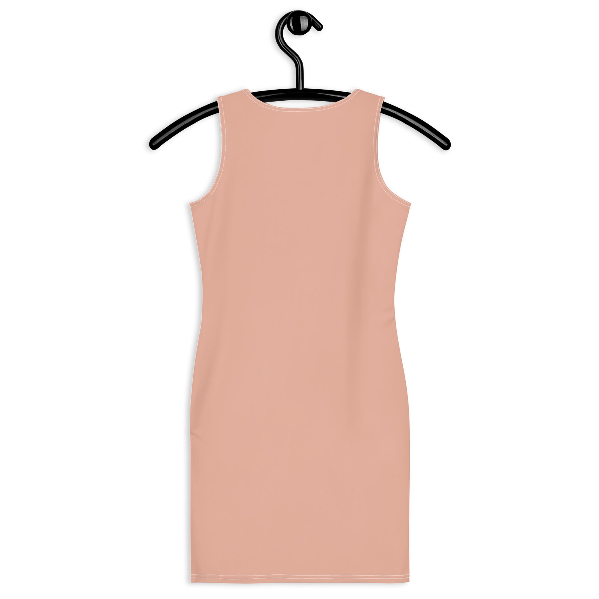 Lucky Pink Fitted Dress-back-hanger