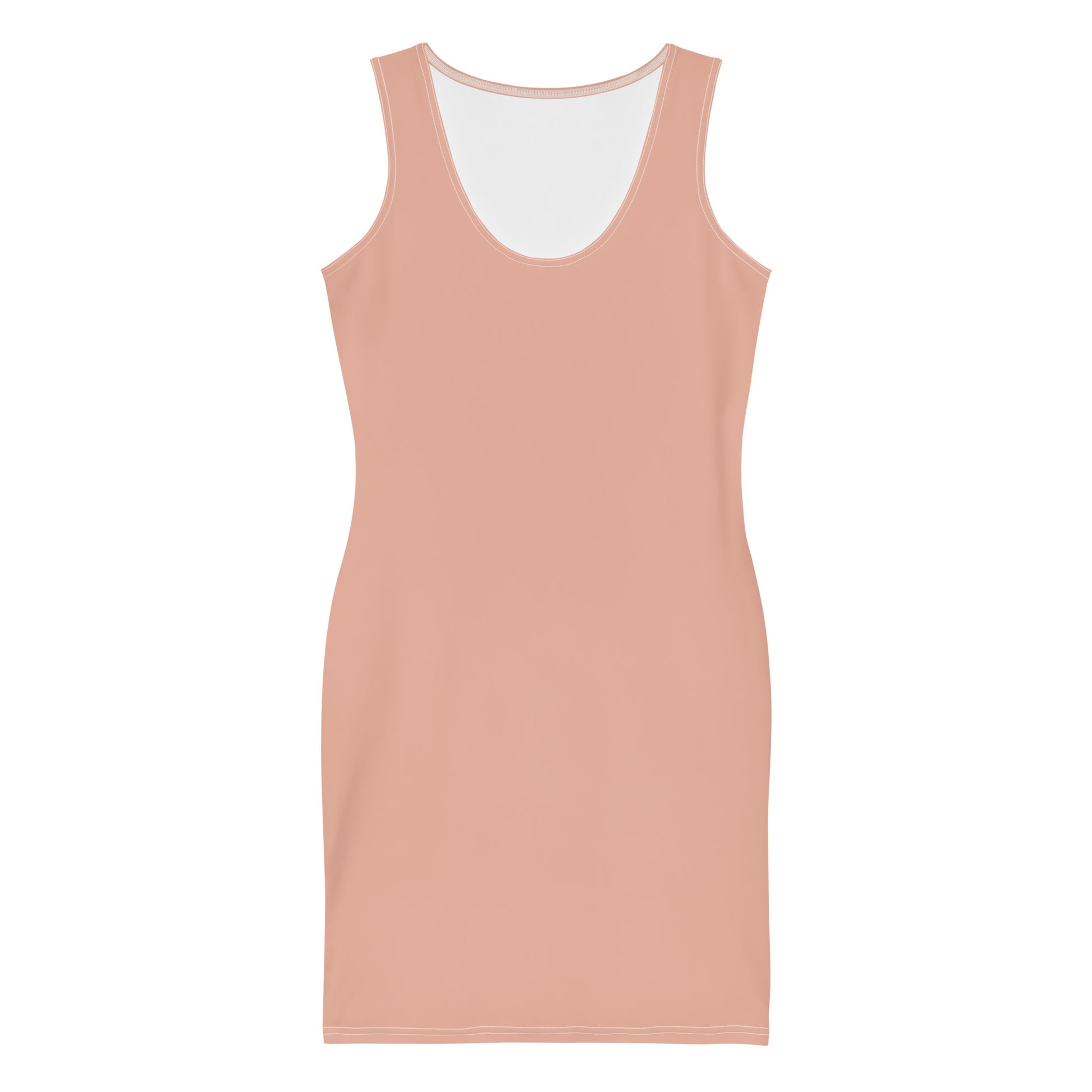 Lucky Pink Fitted Dress-front-flat