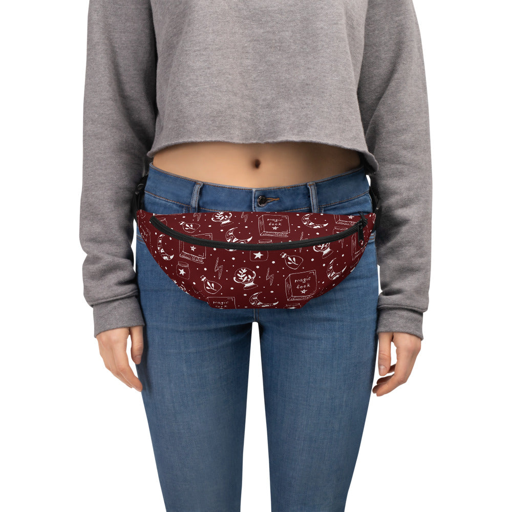 Magic Book Galaxy Red Fanny Pack