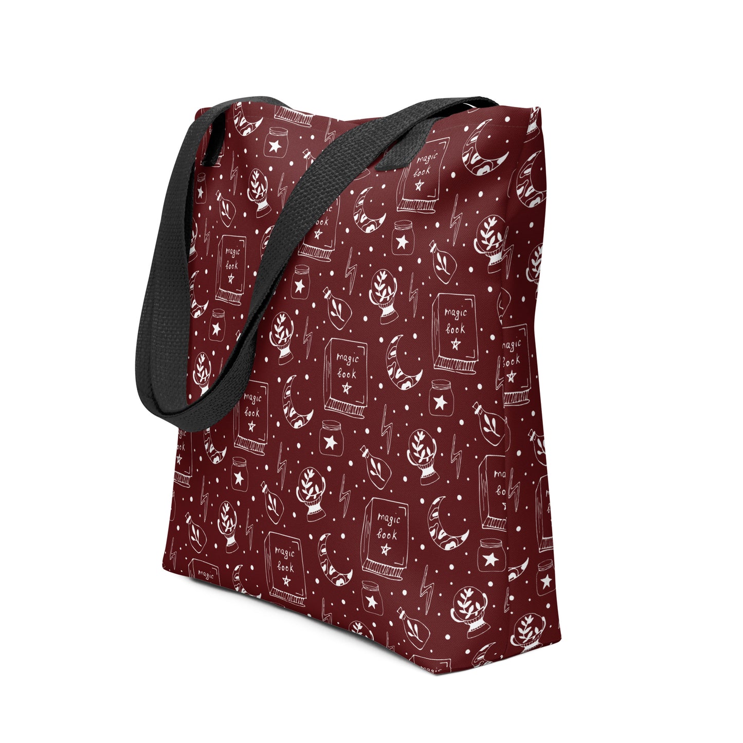Magic Book Galaxy Red Tote Bag