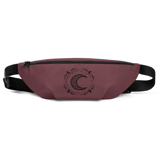 Moon Star Circle Purple Peace Fanny Pack