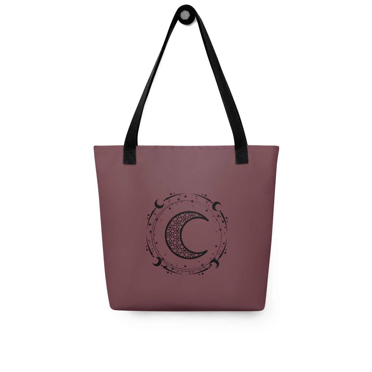 Moon Star Circle Purple Peace Tote Bag