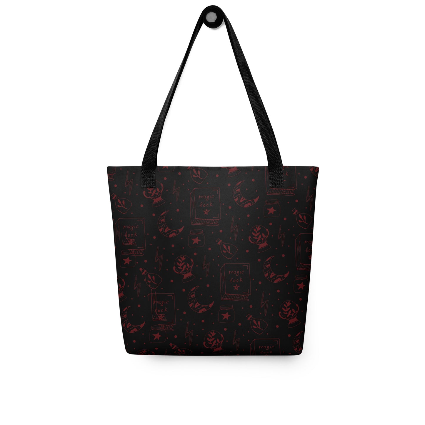 Magic Book Black Tote Bag