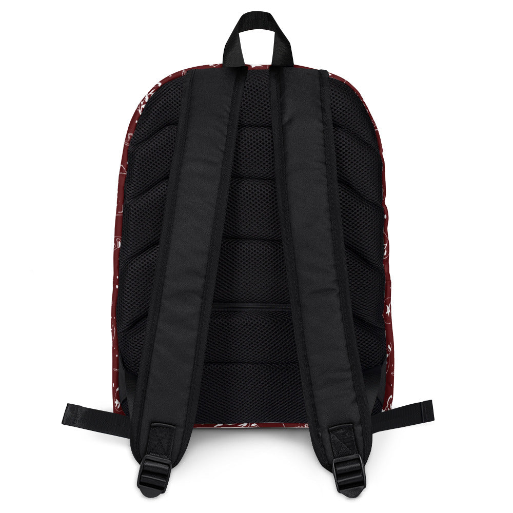 Magic Book Galaxy Red Backpack