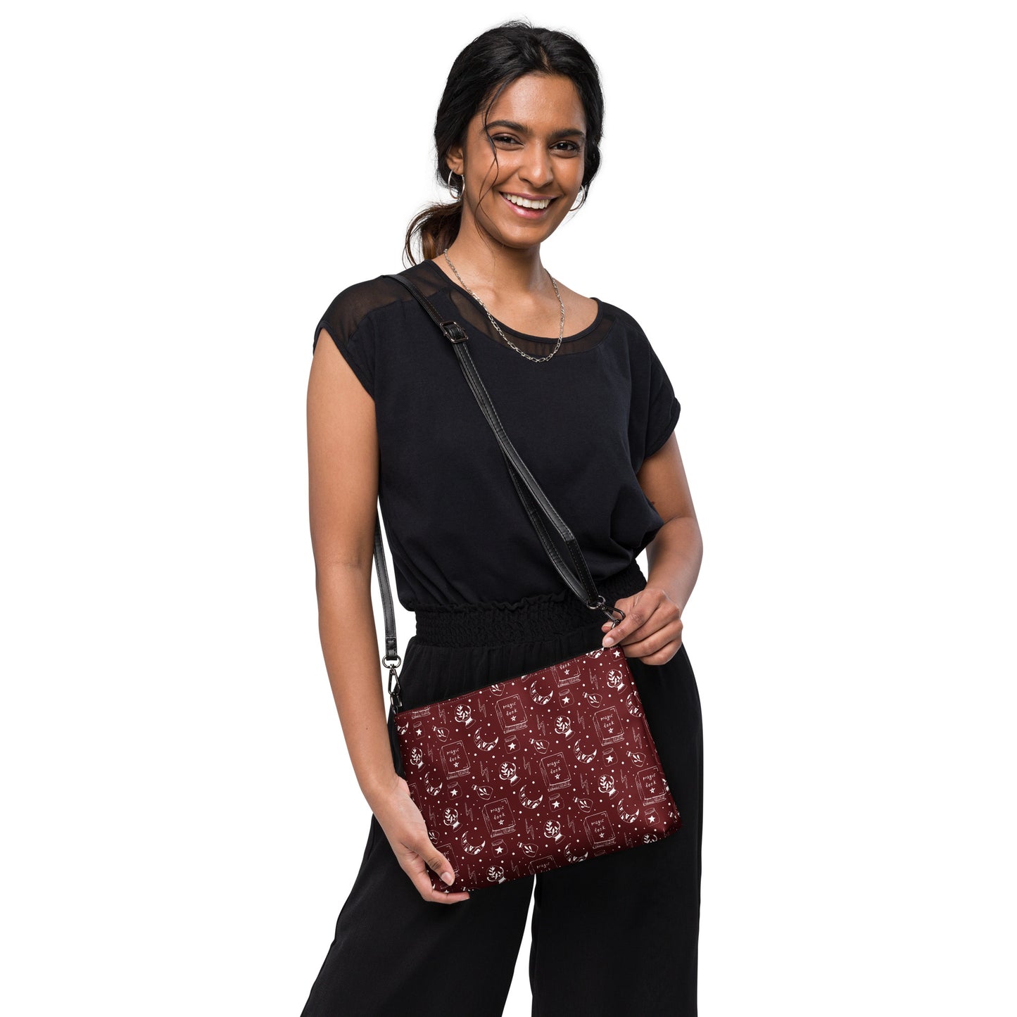 Magic Book Galaxy Red Crossbody Bag