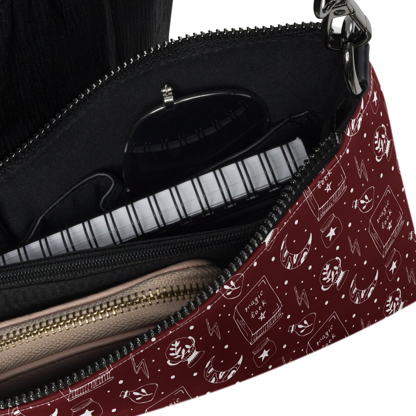 Magic Book Galaxy Red Crossbody Bag