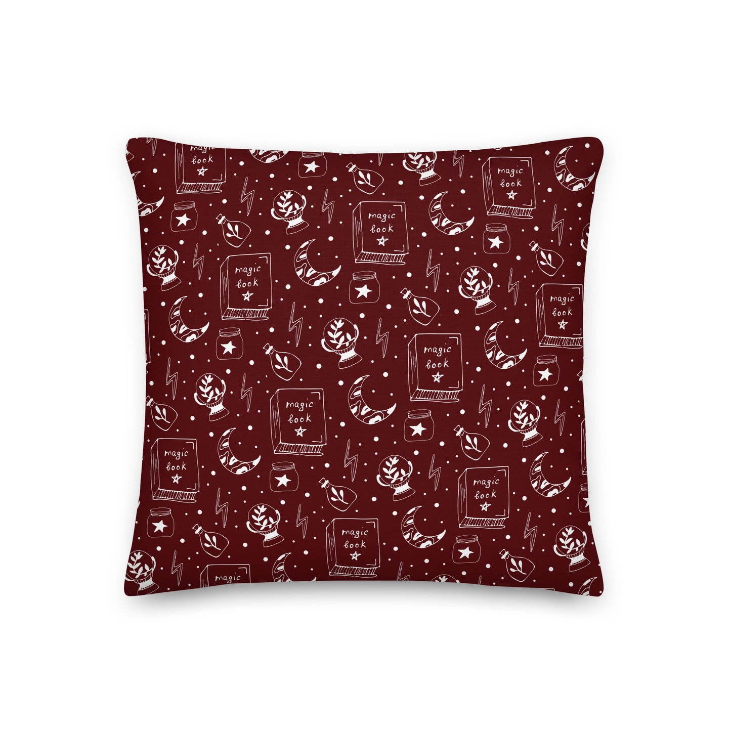 Magic Book Galaxy Red Premium Throw Pillow