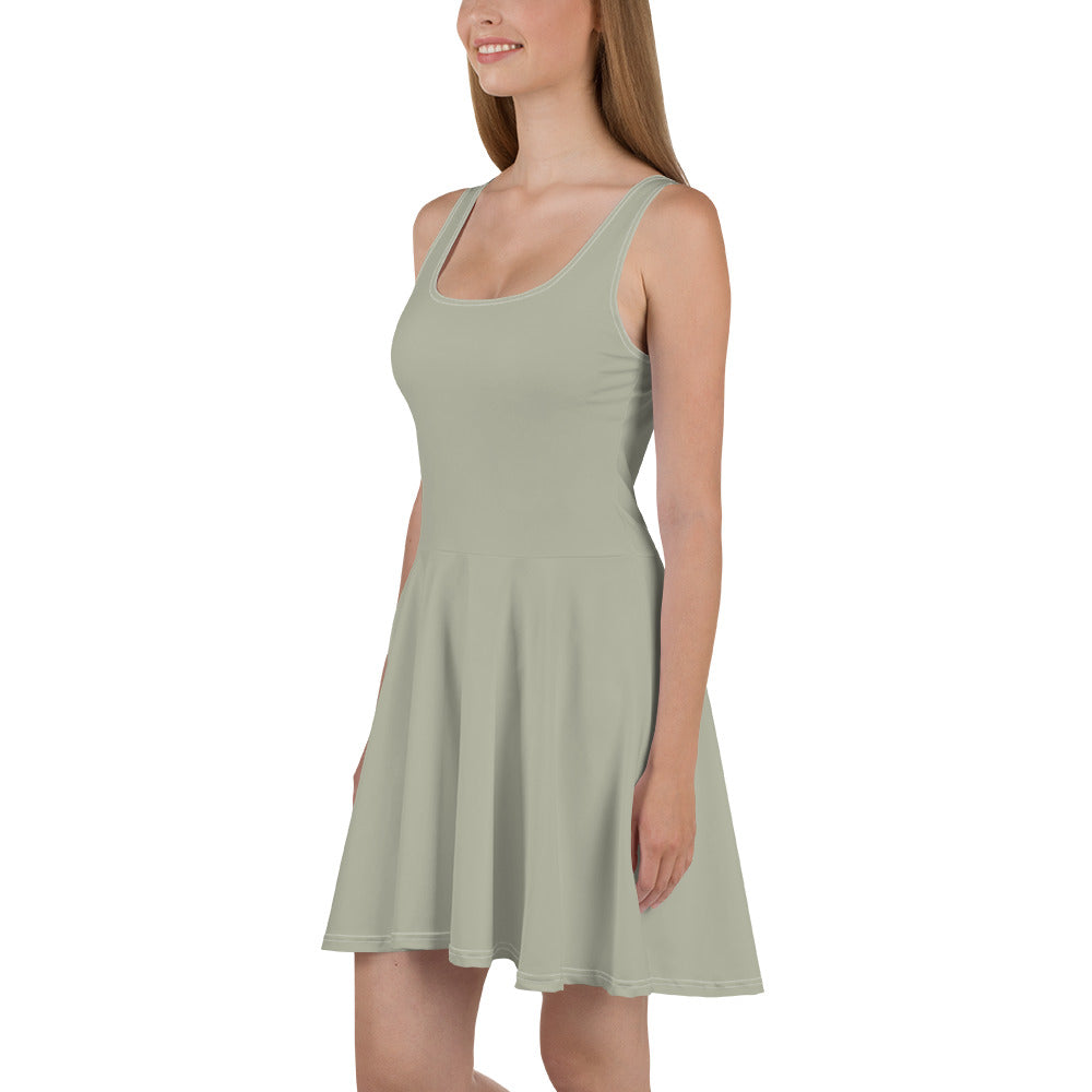 Misty Grey Skater Dress left